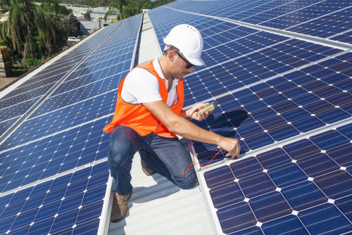 Photovoltaik Solaranlage Installation